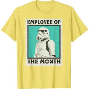 imageStar Wars Stormtrooper Employee of The Month TShirtLemon Yellow