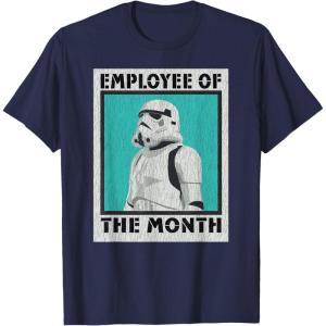 imageStar Wars Stormtrooper Employee of The Month TShirtNavy Blue