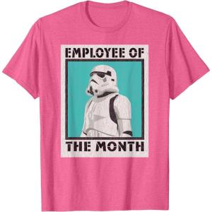 imageStar Wars Stormtrooper Employee of The Month TShirtPink Heather