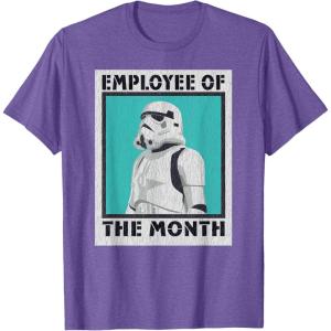 imageStar Wars Stormtrooper Employee of The Month TShirtPurple Heather