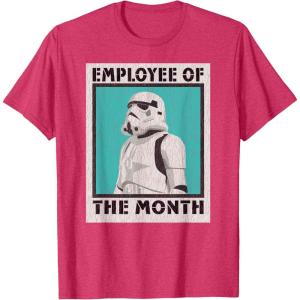 imageStar Wars Stormtrooper Employee of The Month TShirtRed Heather