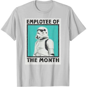 imageStar Wars Stormtrooper Employee of The Month TShirtSilver Grey