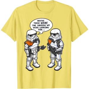imageStar Wars Wrong Droids Funny Comic Disney TShirtLemon Yellow