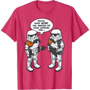 imageStar Wars Wrong Droids Funny Comic Disney TShirtRed Heather