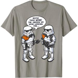 imageStar Wars Wrong Droids Funny Comic Disney TShirtSlate Grey