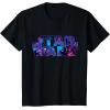 imageStar Wars Logo Retro 90s Galaxy TShirtBlack
