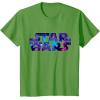 imageStar Wars Logo Retro 90s Galaxy TShirtGrass Green