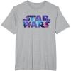 imageStar Wars Logo Retro 90s Galaxy TShirtHeather Grey