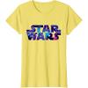 imageStar Wars Logo Retro 90s Galaxy TShirtLemon Yellow