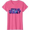 imageStar Wars Logo Retro 90s Galaxy TShirtPink Heather