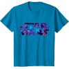 imageStar Wars Logo Retro 90s Galaxy TShirtSapphire Blue