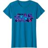 imageStar Wars Logo Retro 90s Galaxy TShirtSapphire Blue