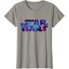 imageStar Wars Logo Retro 90s Galaxy TShirtSlate Grey