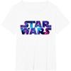 imageStar Wars Logo Retro 90s Galaxy TShirtWhite
