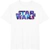 imageStar Wars Logo Retro 90s Galaxy TShirtWhite