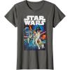imageStar Wars Vintage Cast Poster Disney TShirtAsphalt Grey