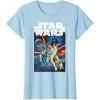 imageStar Wars Vintage Cast Poster Disney TShirtBaby Blue