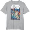 imageStar Wars Vintage Cast Poster Disney TShirtHeather Grey