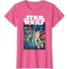 imageStar Wars Vintage Cast Poster Disney TShirtPink Heather