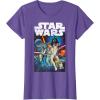 imageStar Wars Vintage Cast Poster Disney TShirtPurple Heather