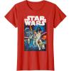 imageStar Wars Vintage Cast Poster Disney TShirtRed