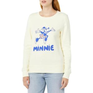 imageAmazon Essentials Disney  Marvel  Star Wars  Princess Womens Fleece Crew SweatshirtsMinnie Joy