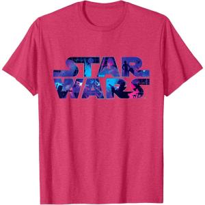imageStar Wars Logo Retro 90s Galaxy TShirtRed Heather