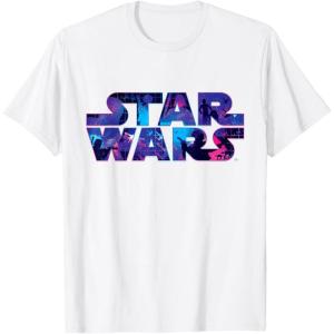 imageStar Wars Logo Retro 90s Galaxy TShirtWhite