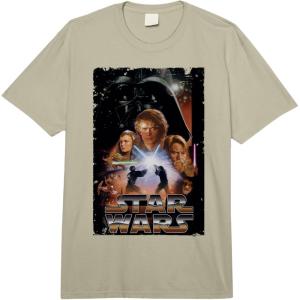 imageStar Wars Revenge Of The Sith Vintage Movie Poster Comfort Colors Adult Heavyweight TshirtLight Sage Green