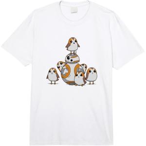 imageStar Wars The Last Jedi Porgs With BB8 Vintage Portrait Comfort Colors Adult Heavyweight TshirtWhite