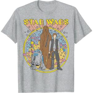 imageStar Wars Vintage Psych Rebels Disney TShirtHeather Grey