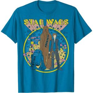 imageStar Wars Vintage Psych Rebels Disney TShirtSapphire Blue