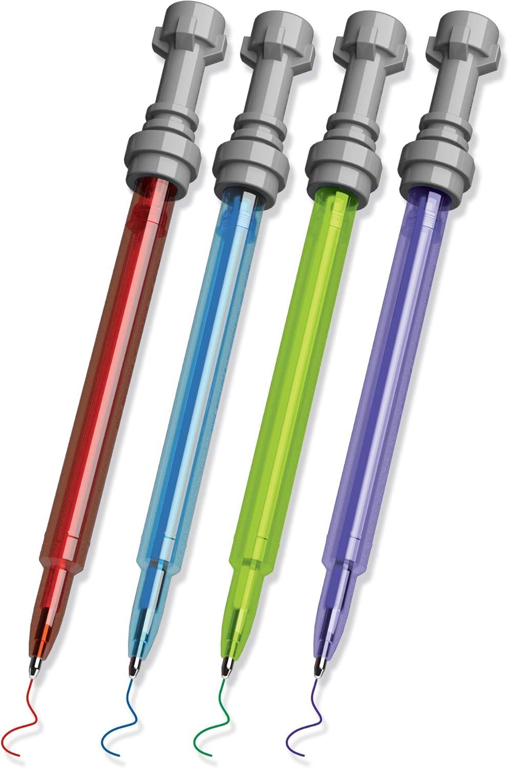 imageLego Star Wars Lightsaber Gel Pen Set  4 Pack Gel Pens 52875  Set for Back to School College or Office