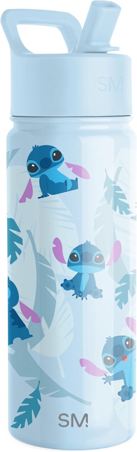 imageSimple Modern Kids Summit Water Bottle with Straw Lid  Star Wars R2D2 14oz Stainless Steel Cup Insulated Tumbler for Toddlers Boys School  R2D2DisneyTropical Stitch