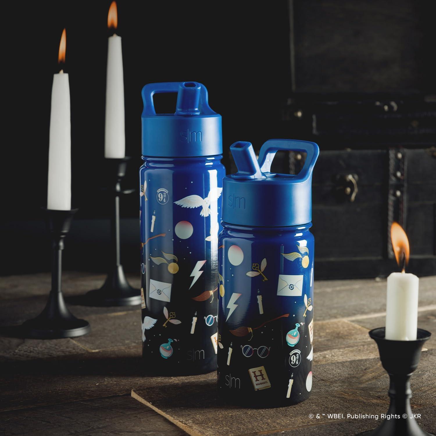 imageSimple Modern Kids Summit Water Bottle with Straw Lid  Star Wars R2D2 14oz Stainless Steel Cup Insulated Tumbler for Toddlers Boys School  R2D2Harry Potter Magical Mashup