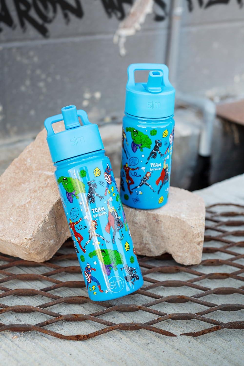 imageSimple Modern Kids Summit Water Bottle with Straw Lid  Star Wars R2D2 14oz Stainless Steel Cup Insulated Tumbler for Toddlers Boys School  R2D2MarvelAvengers Heroes