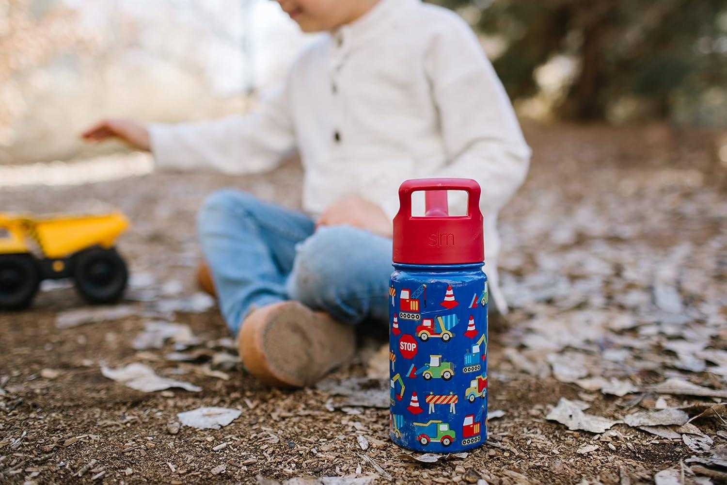 imageSimple Modern Kids Summit Water Bottle with Straw Lid  Star Wars R2D2 14oz Stainless Steel Cup Insulated Tumbler for Toddlers Boys School  R2D2MarvelCaptain America Shield