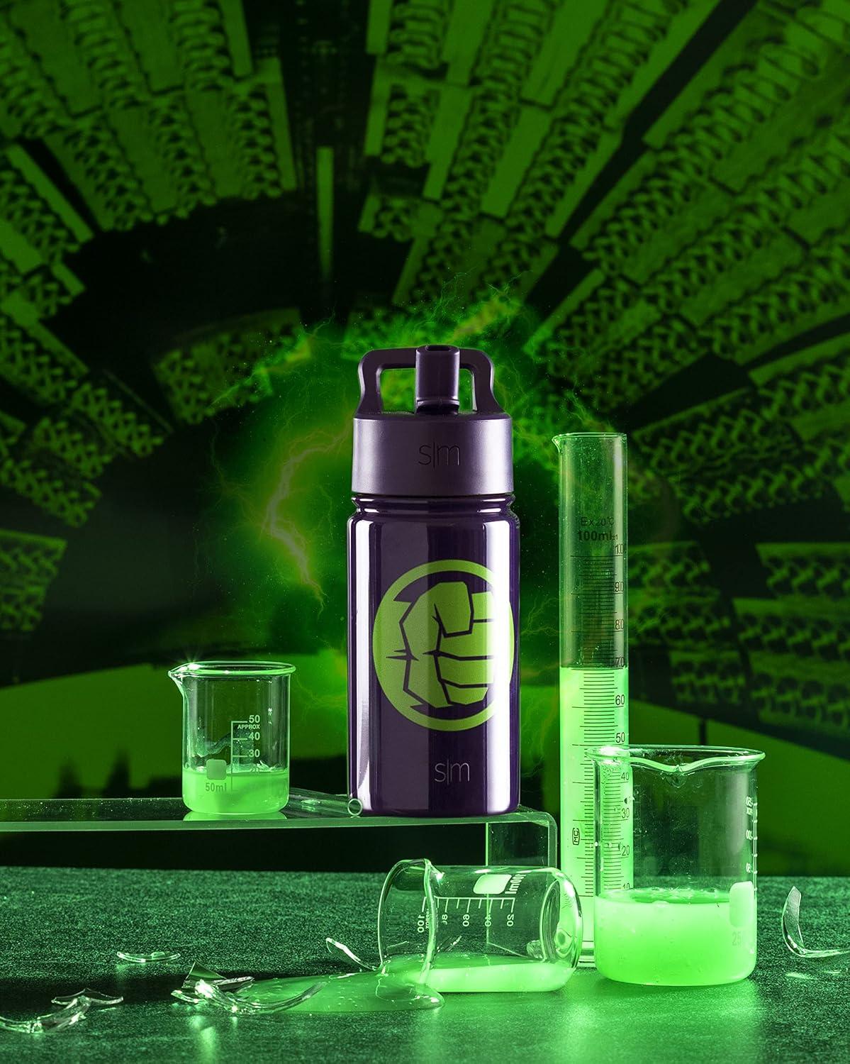 imageSimple Modern Kids Summit Water Bottle with Straw Lid  Star Wars R2D2 14oz Stainless Steel Cup Insulated Tumbler for Toddlers Boys School  R2D2MarvelHulk Smash