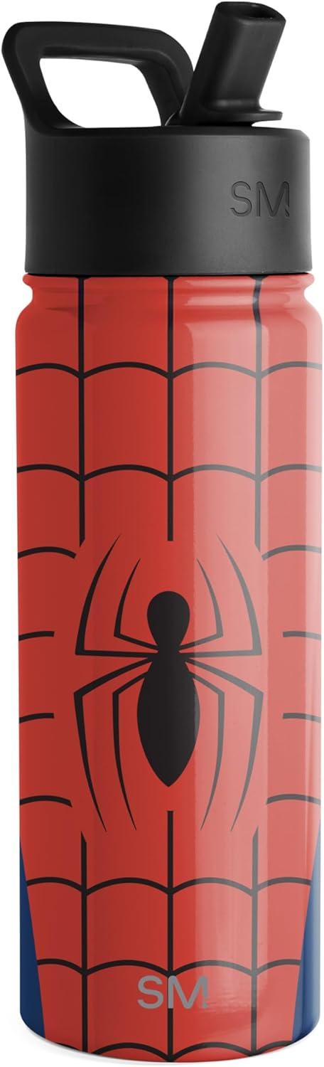 imageSimple Modern Kids Summit Water Bottle with Straw Lid  Star Wars R2D2 14oz Stainless Steel Cup Insulated Tumbler for Toddlers Boys School  R2D2MarvelSpider Armor