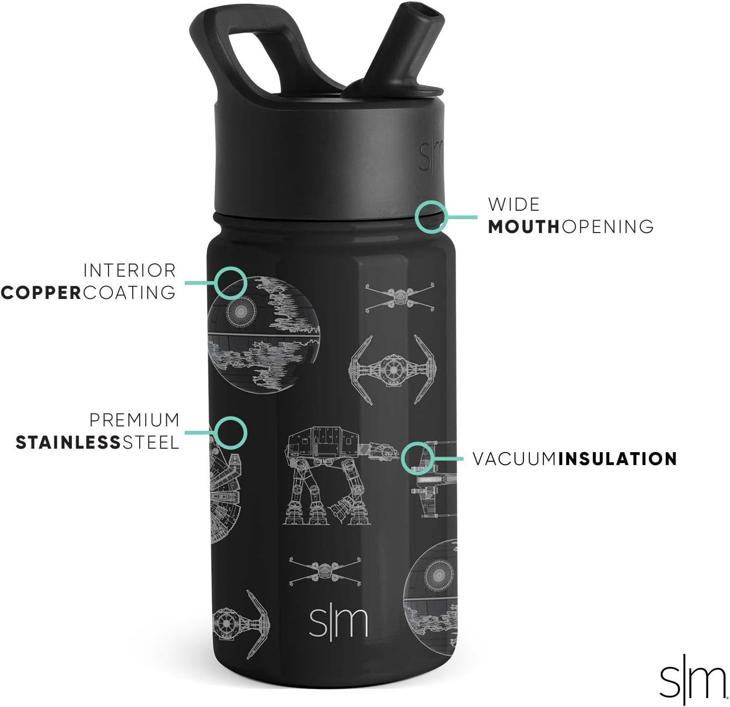imageSimple Modern Kids Summit Water Bottle with Straw Lid  Star Wars R2D2 14oz Stainless Steel Cup Insulated Tumbler for Toddlers Boys School  R2D2Star WarsVehicle Schematics