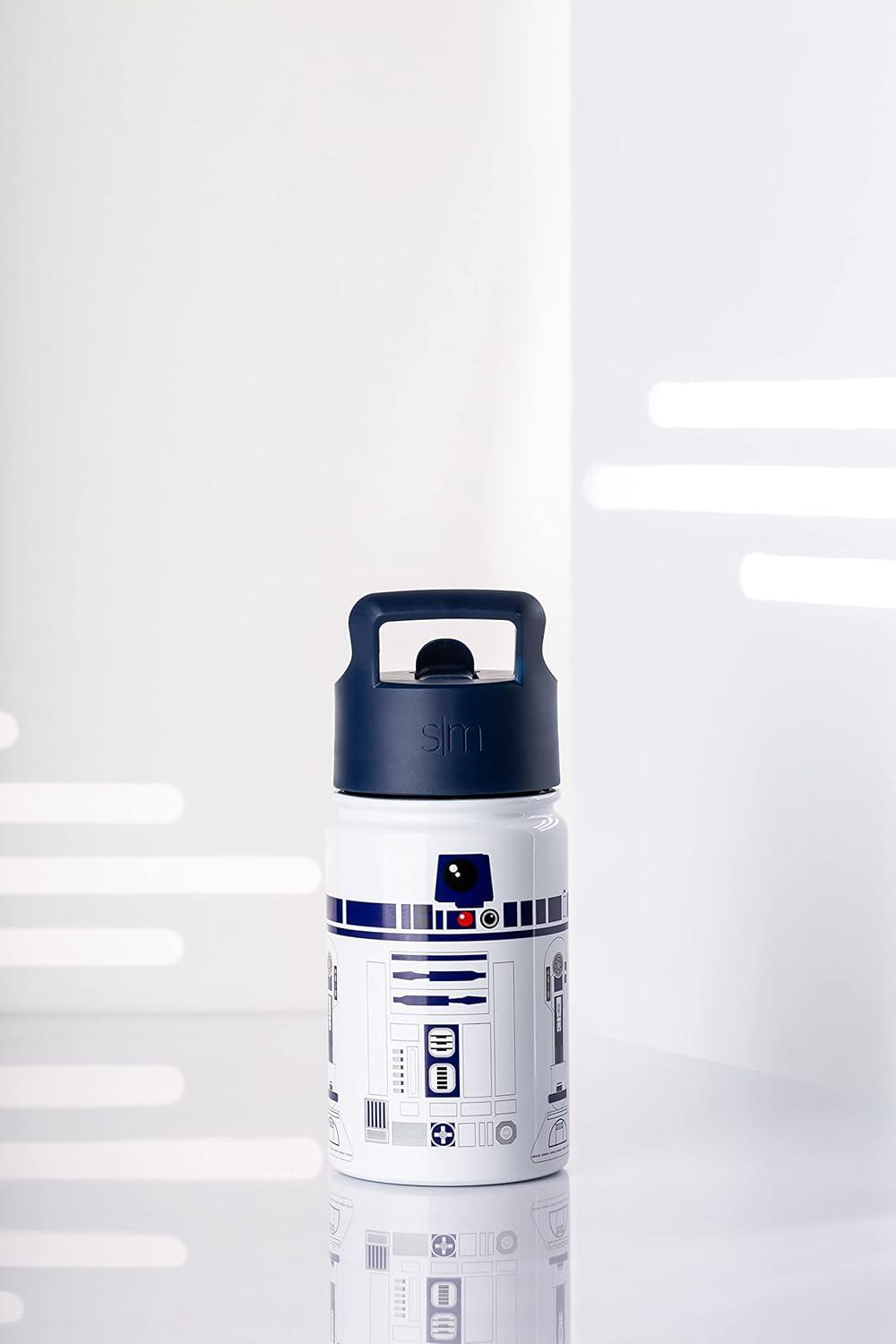 imageSimple Modern Kids Summit Water Bottle with Straw Lid  Star Wars R2D2 14oz Stainless Steel Cup Insulated Tumbler for Toddlers Boys School  R2D2Star WarsR2D2