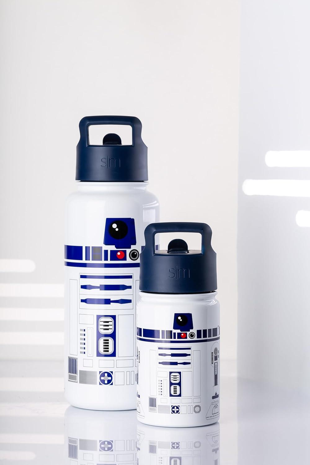 imageSimple Modern Kids Summit Water Bottle with Straw Lid  Star Wars R2D2 14oz Stainless Steel Cup Insulated Tumbler for Toddlers Boys School  R2D2Star WarsR2D2
