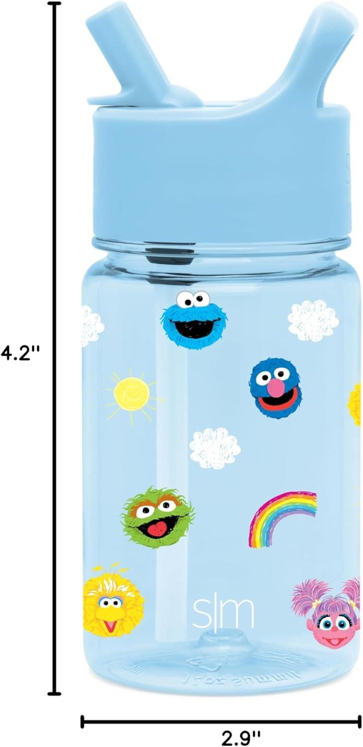 imageSimple Modern Star Wars The Mandalorian Baby Yoda Grogu Kids Water Bottle Plastic BPAFree Tritan Cup with Leak Proof Straw Lid  Durable for Toddlers Boys  Summit Collection  12ozSesame Street Pals