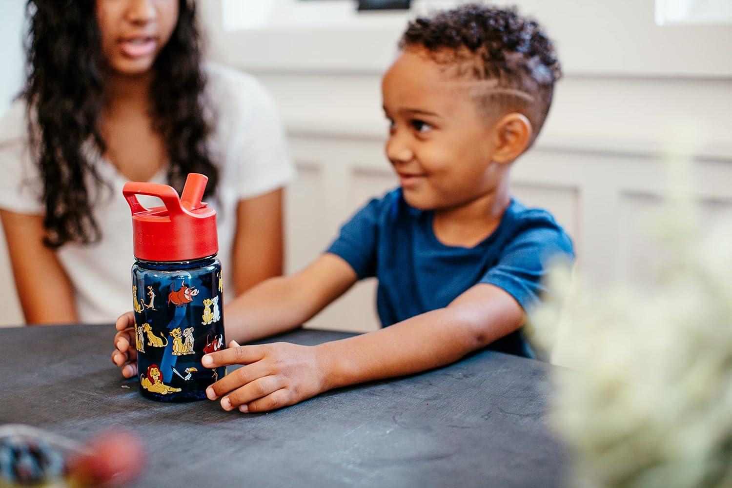 imageSimple Modern Star Wars The Mandalorian Baby Yoda Grogu Kids Water Bottle Plastic BPAFree Tritan Cup with Leak Proof Straw Lid  Durable for Toddlers Boys  Summit Collection  12ozDisneyMinnie Mouse Rainbow