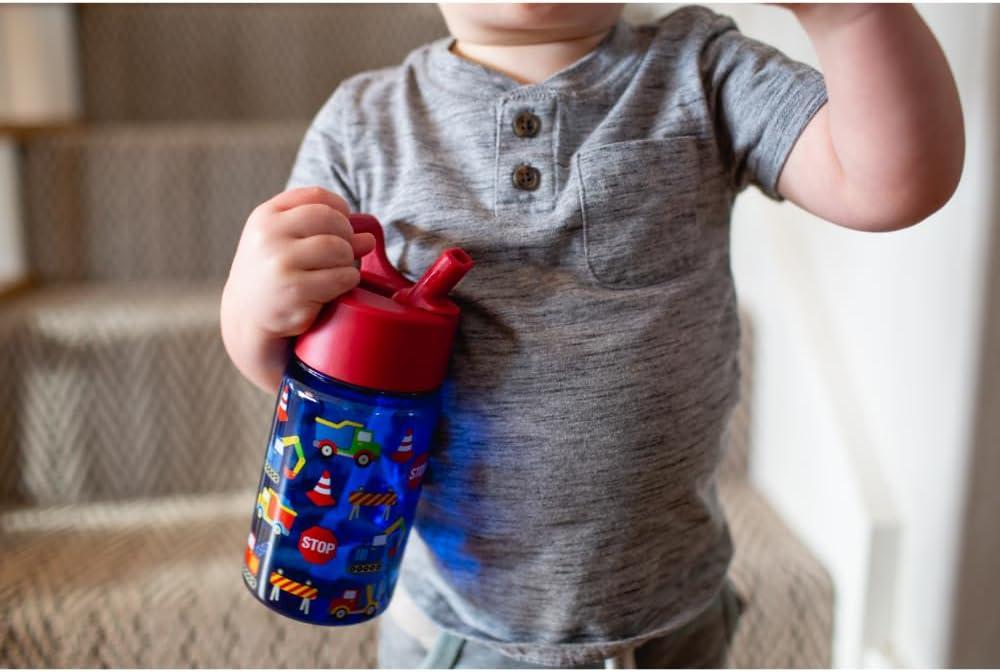 imageSimple Modern Star Wars The Mandalorian Baby Yoda Grogu Kids Water Bottle Plastic BPAFree Tritan Cup with Leak Proof Straw Lid  Durable for Toddlers Boys  Summit Collection  12oz Solar System