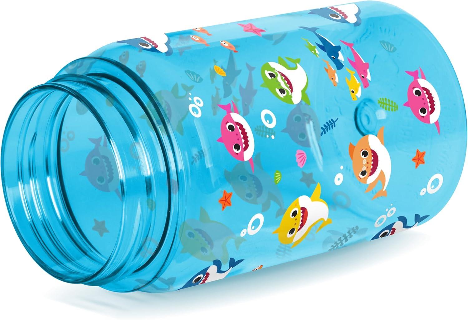 imageSimple Modern Star Wars The Mandalorian Baby Yoda Grogu Kids Water Bottle Plastic BPAFree Tritan Cup with Leak Proof Straw Lid  Durable for Toddlers Boys  Summit Collection  12ozBaby Shark Friends