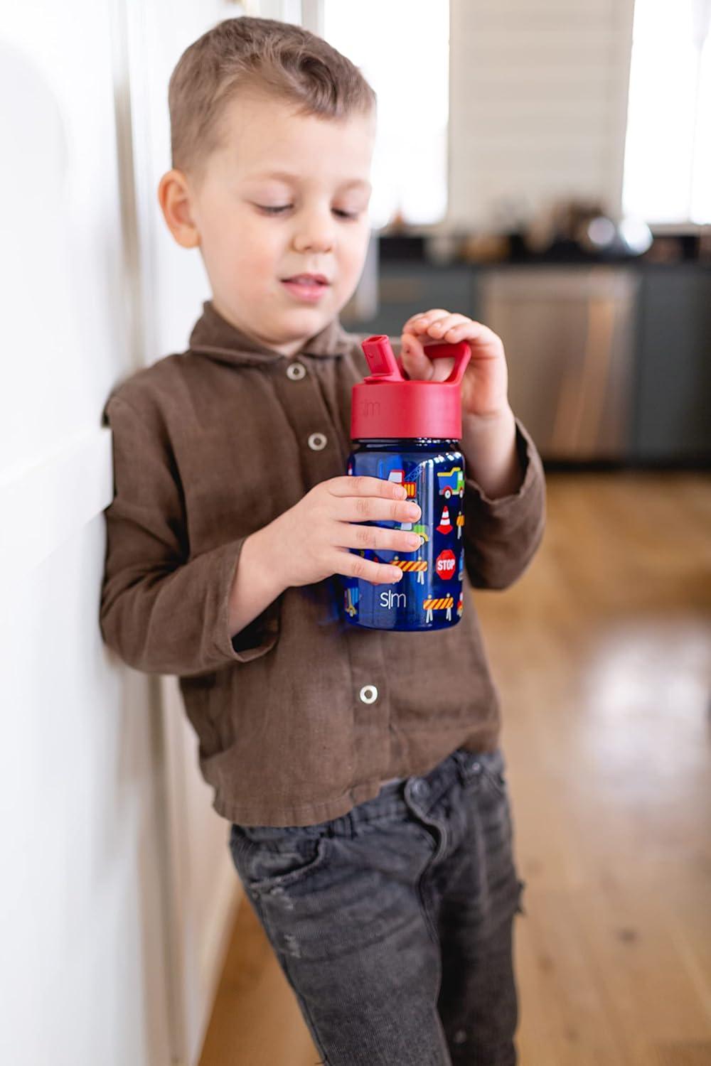 imageSimple Modern Star Wars The Mandalorian Baby Yoda Grogu Kids Water Bottle Plastic BPAFree Tritan Cup with Leak Proof Straw Lid  Durable for Toddlers Boys  Summit Collection  12ozViacomTMNT Turtles Unite