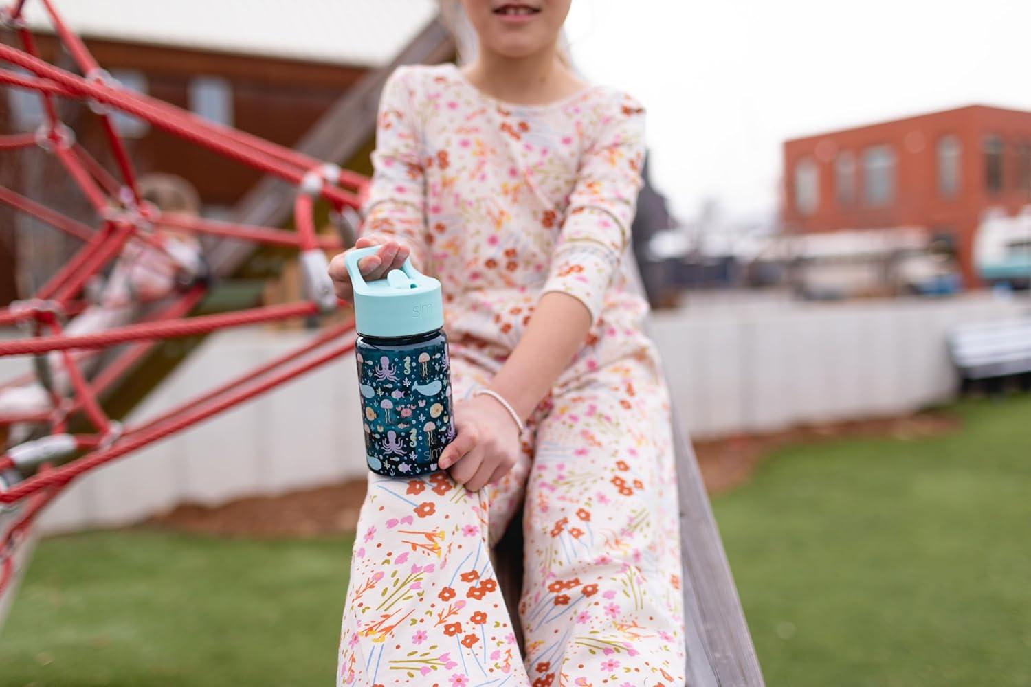 imageSimple Modern Star Wars The Mandalorian Baby Yoda Grogu Kids Water Bottle Plastic BPAFree Tritan Cup with Leak Proof Straw Lid  Durable for Toddlers Boys  Summit Collection  12ozBaby Shark Friends