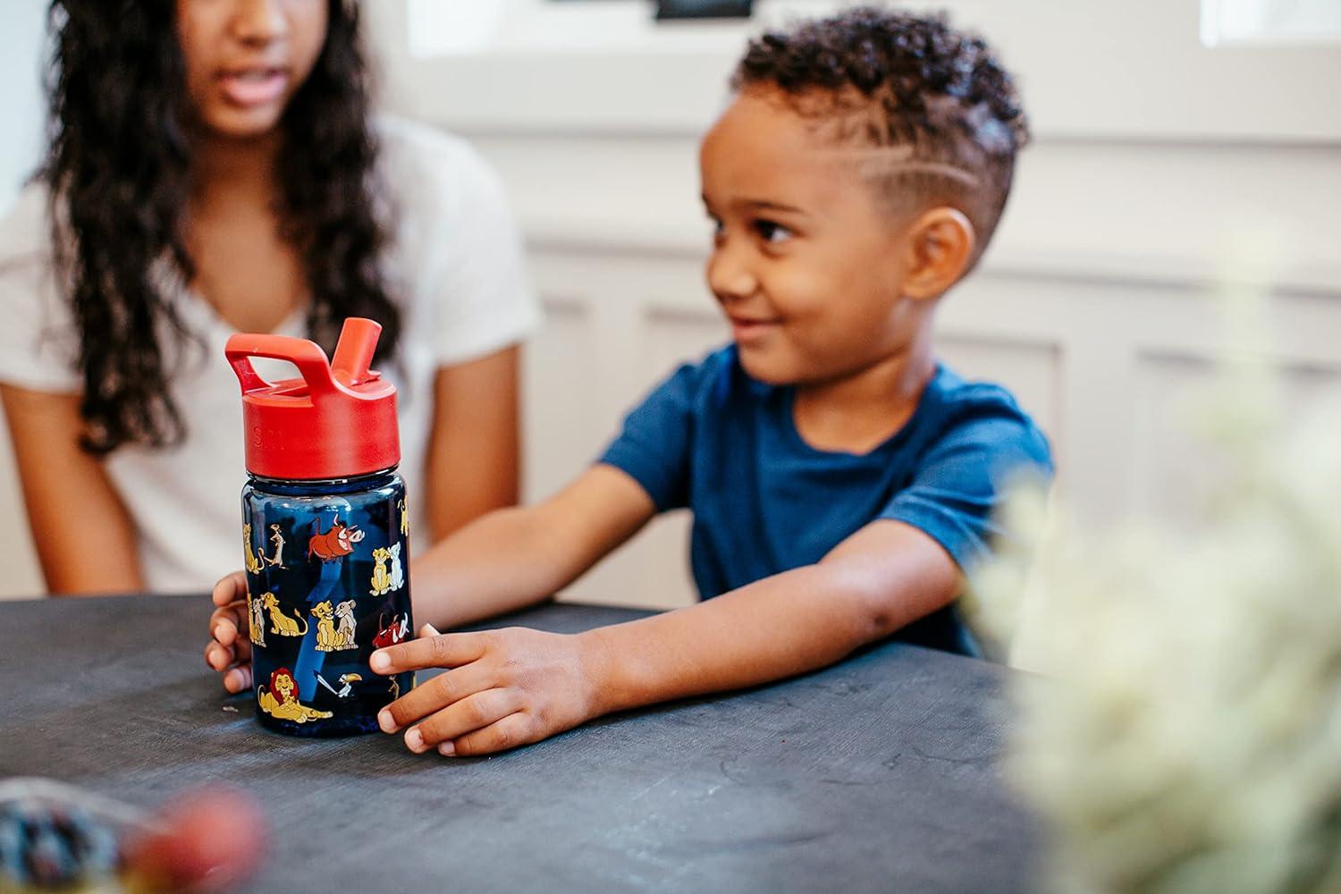 imageSimple Modern Star Wars The Mandalorian Baby Yoda Grogu Kids Water Bottle Plastic BPAFree Tritan Cup with Leak Proof Straw Lid  Durable for Toddlers Boys  Summit Collection  12ozDisneyMoanas Village
