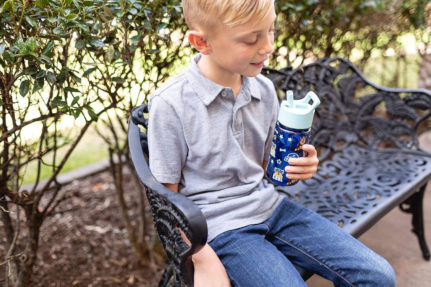 imageSimple Modern Star Wars The Mandalorian Baby Yoda Grogu Kids Water Bottle Plastic BPAFree Tritan Cup with Leak Proof Straw Lid  Durable for Toddlers Boys  Summit Collection  12ozViacomTMNT Turtles Unite